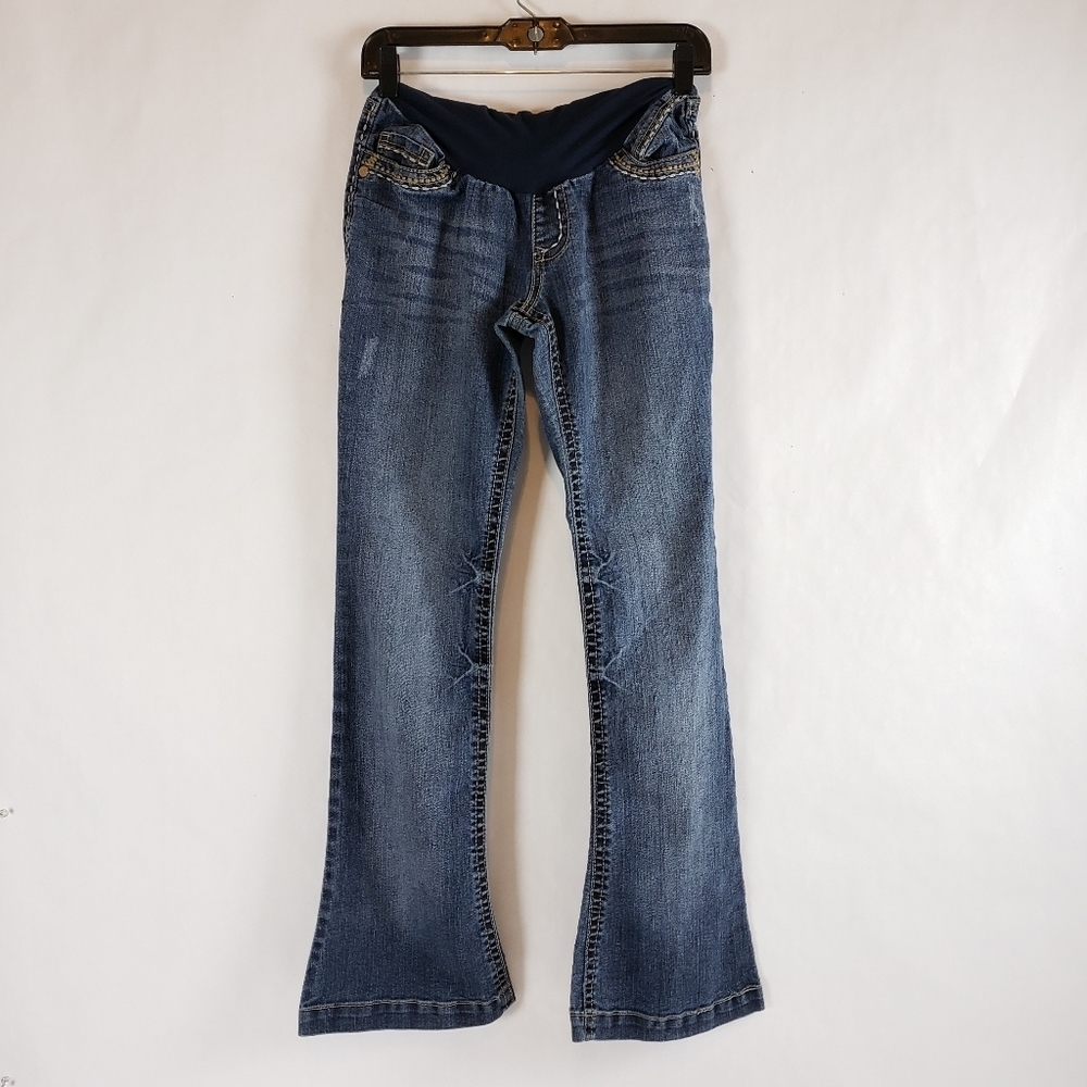 WallFlower | Bootcut Maternity Embellished Jeans